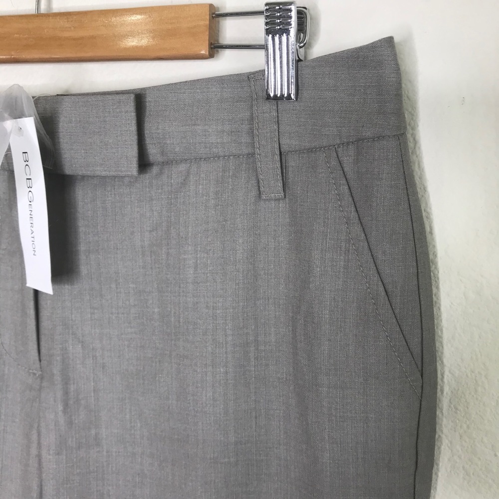 Nwt Bcbgeneration Gray Boot Cut Slacks Pants 12 - image 3
